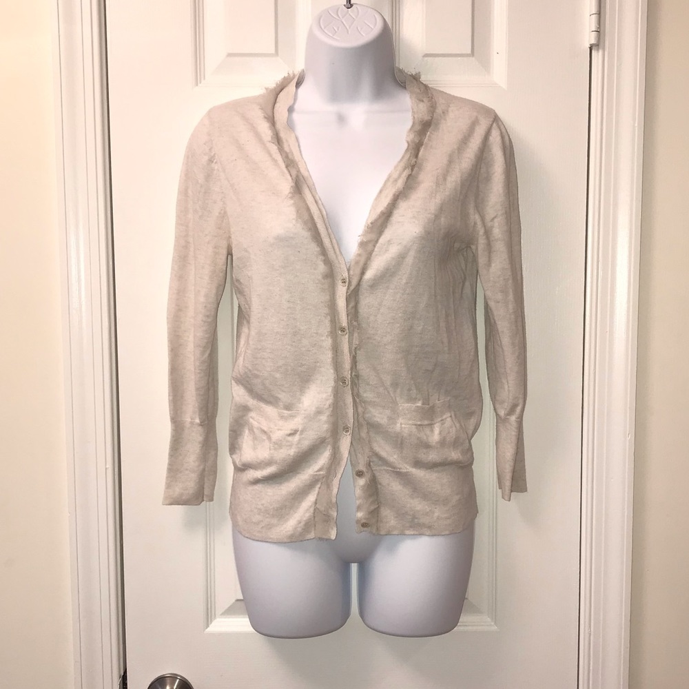 J. Crew Off-White Cardigan